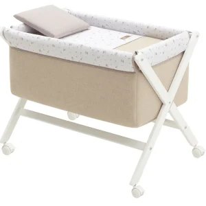 Discount Minicuna Tijera Madera Greeny Beige/Bco Minicunas