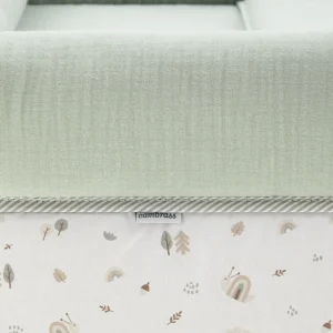 Clearance Minicuna Tijera Madera Greeny Verde/Blanco Minicunas