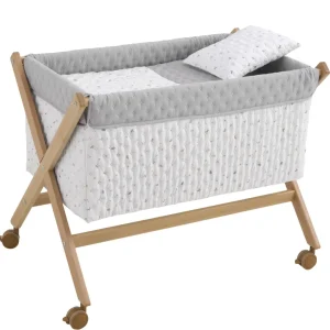 Discount Minicuna Tijera Madera House Azul/Natural Minicunas
