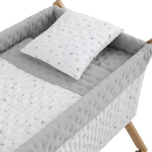 Discount Minicuna Tijera Madera House Azul/Natural Minicunas