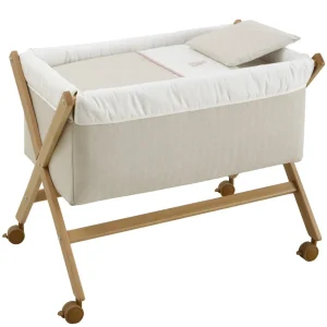 Best Minicuna Tijera Madera Lino Rosa/Natural Minicunas