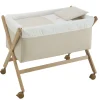 Sale Minicuna Tijera Madera Lino Beige/Natural Minicunas