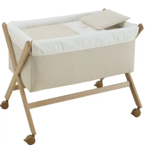 Sale Minicuna Tijera Madera Lino Beige/Natural Minicunas