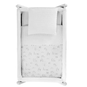 Outlet Minicuna Tijera Madera Merlo Crudo/Bco Minicunas