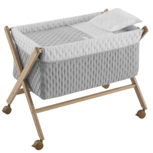 Online Minicuna Tijera Madera Soft Gris/Natural Minicunas