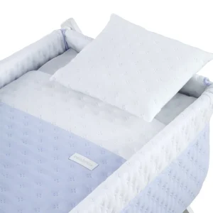 Best Minicuna Tijera Madera Soft Celeste/Bco Minicunas