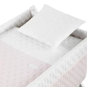 Sale Minicuna Tijera Madera Soft Rosa/Bco Minicunas