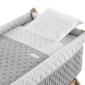 Online Minicuna Tijera Madera Soft Gris/Natural Minicunas