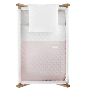 Clearance Minicuna Tijera Madera Soft Rosa/Natural Minicunas