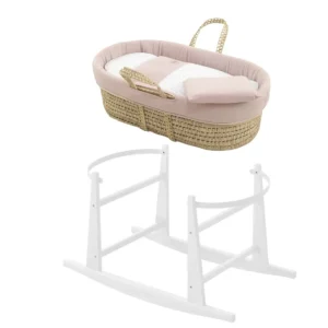 Clearance Moises Palma Acolch+Pata M.Bco Plumeti Rosa/Bco Minicunas