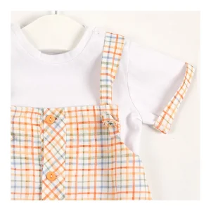 Hot Peto con cuadros y camiseta Conjuntos
