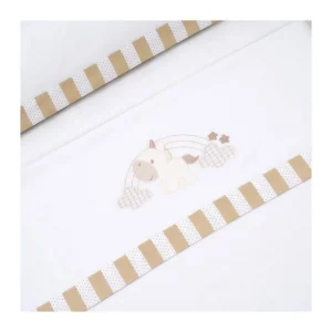 Fashion Sabanas 3 piezas Cuna franela Unicornio Sábanas