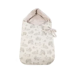 Hot Saco capucha Toile de Jouy Cream Sacos Y Mantas
