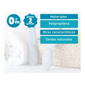 Discount Set peine cerdas naturales Dinosaurio 2 pzas Accesorios