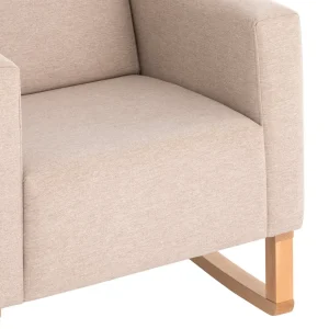 New Sillon De Lactancia Liso E Beige Mobiliario