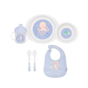 Discount Vajilla 6 piezas Ocean life para microondas Vajillas Y Cubiertos