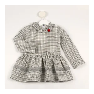 Online Vestido cuadros lazo Vestidos