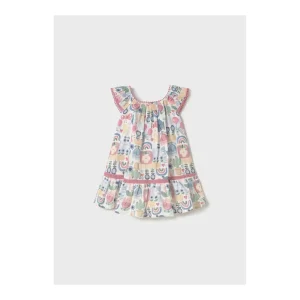 Discount Vestido estampado sin manga Vestidos