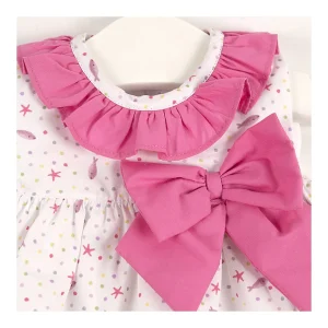 Sale Vestido Mario cuello volante lazo Vestidos