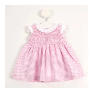 Sale Vestido vichy cuello volante Vestidos