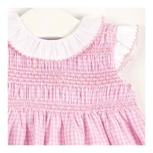 Sale Vestido vichy cuello volante Vestidos