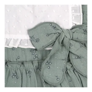 Fashion Vestido volante c/babero lazo Vestidos