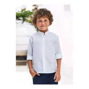 Clearance Camisa cuello Mao lino Camisas, Camisetas Y Polos
