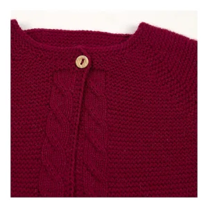 Outlet Chaqueta bebe punto bobo larga Chaquetas Y Jerseys
