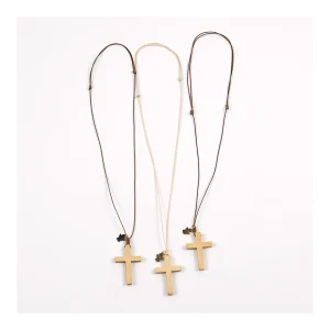 Discount Complemento Colgante con cruz de madera y detalle de Ángel Bautizo, Ceremonia Y Comunión
