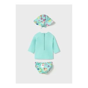 Outlet Conjunto baño y gorro sirena Bañadores