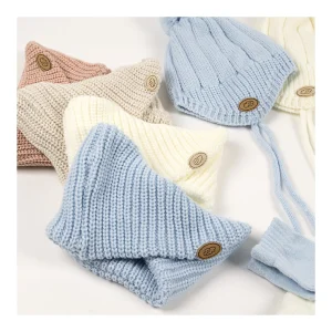 Online Conjunto bebe gorro y cuello manoplas Manoplas Y Gorros