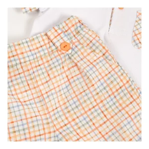 Discount Conjunto bebe polo con bermuda cuadros Pololos Y Ranitas