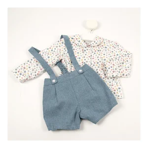 Fashion Conjunto camisa pajaritos y peto micropana Pololos Y Ranitas