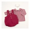 Clearance Conjunto camisa y ranita cuadros Pololos Y Ranitas