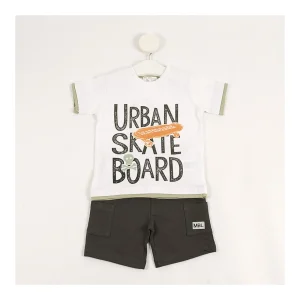 Sale Conjunto camiseta y bermuda urban skate Conjuntos