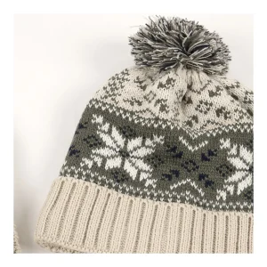 Discount Conjunto gorro y cuello Jackard Manoplas Y Gorros