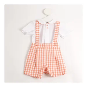 Clearance Conjunto 2p peto cuadros Pololos Y Ranitas