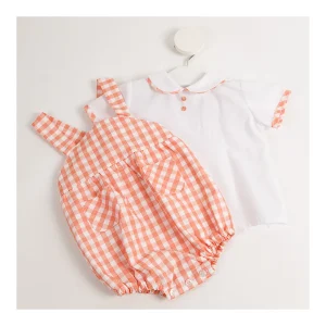 Fashion Conjunto 2p ranita cuadros Pololos Y Ranitas