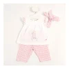 Hot Conjunto pantalon cuadros camiseta Conjuntos