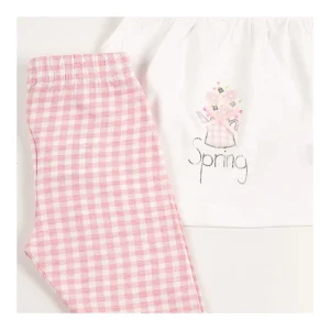 Hot Conjunto pantalon cuadros camiseta Conjuntos