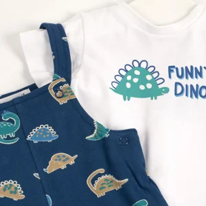 Best Conjunto peto con camiseta monkey Conjuntos