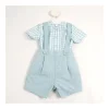 Sale Conjunto peto y camisa vichy Aqua Pololos Y Ranitas