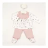 Fashion Conjunto polaina camiseta canesu BABIDU Lovely Conjuntos