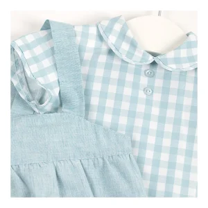 Hot Conjunto pololo y camisa vichy Aqua Pololos Y Ranitas