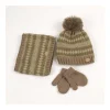 Fashion Gorro cuello recto Manoplas Y Gorros