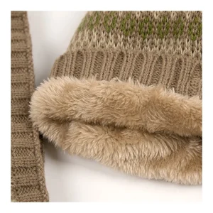 Fashion Gorro cuello recto Manoplas Y Gorros
