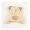 Sale Gorro dos pompones bebe Oso Manoplas Y Gorros
