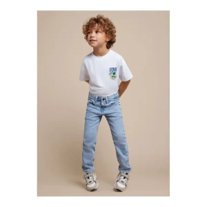 Outlet Pantalon tejano slim fit basico Pantalones