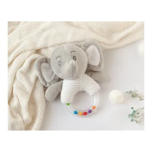 Sale Peluche sonajero elefante gris 18cm Juguetes