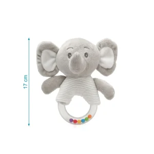 Sale Peluche sonajero elefante gris 18cm Juguetes